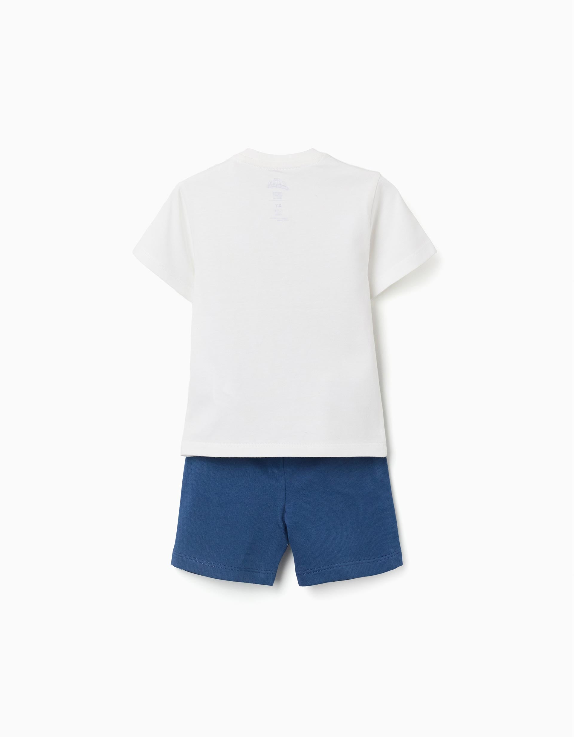 Camiseta + pantalón corto Spidey & Friends para bebé y niño, blanco/azul
