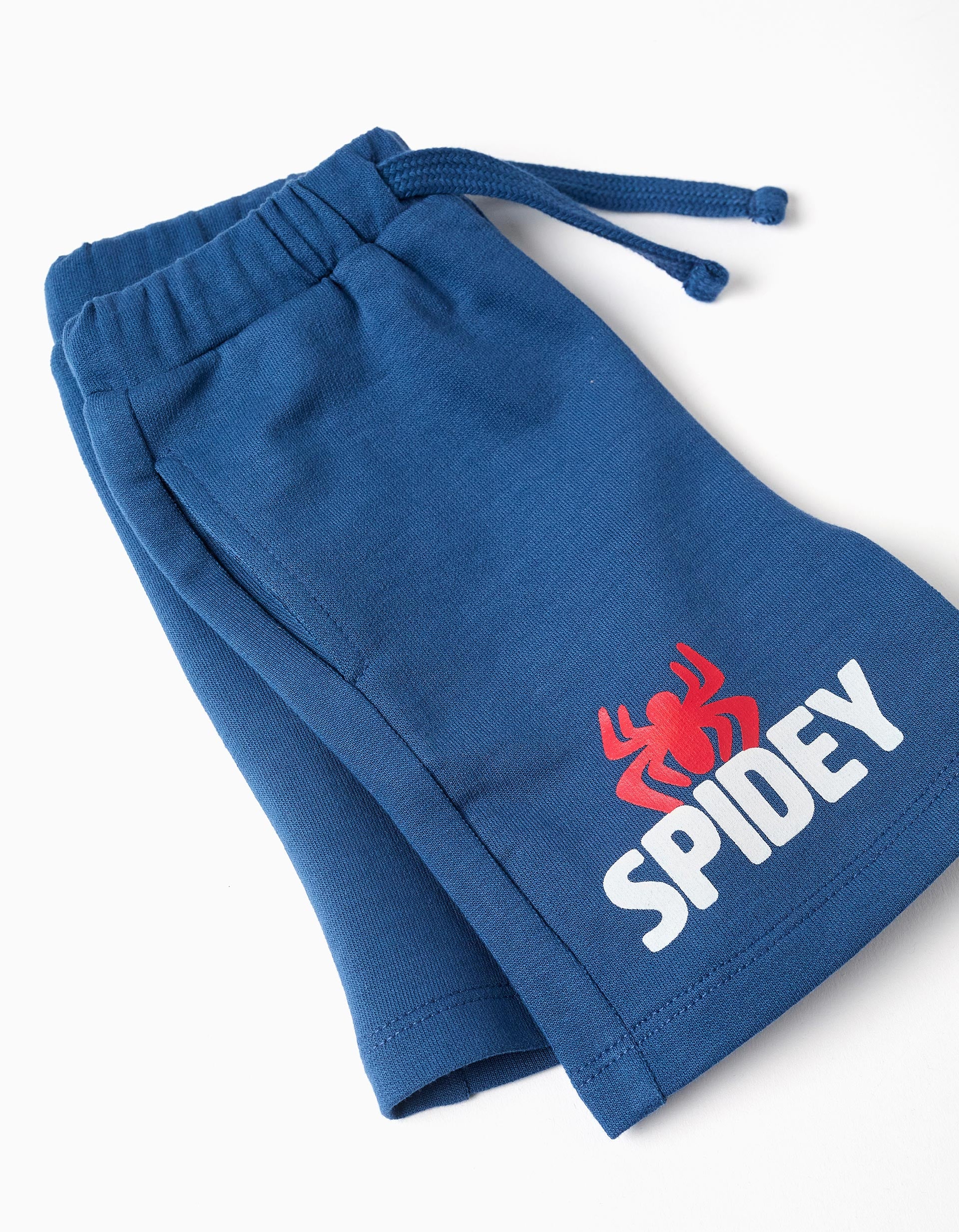 Camiseta + pantalón corto Spidey & Friends para bebé y niño, blanco/azul