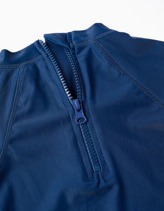 Ensemble de bain avec protection UV 40+ pour bébé et garçon, bleu foncé