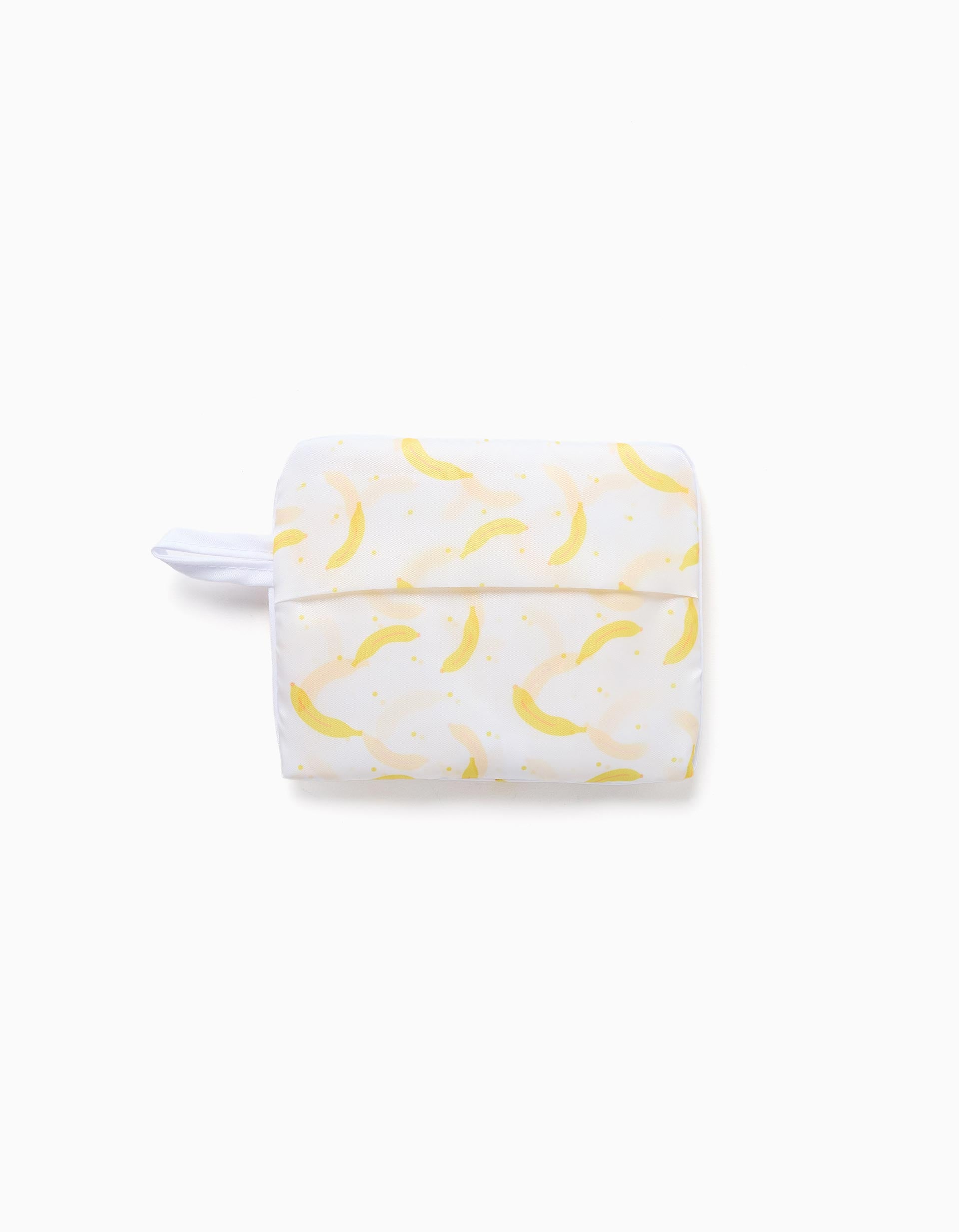 Bavoir Imperméable avec Poche ZY Baby, Blanc/Jaune