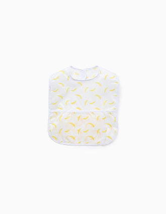 Travel waterproof Bib ZY Baby, White/Yellow