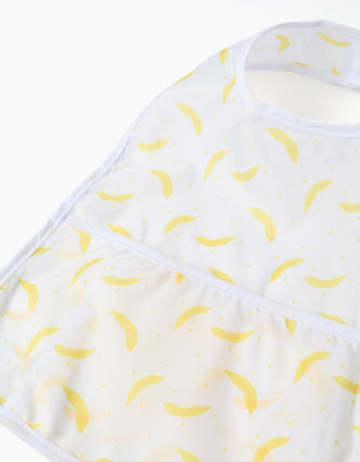 Travel waterproof Bib ZY Baby, White/Yellow