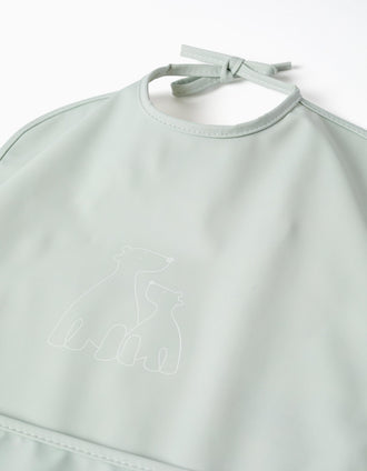 XL Waterproof Bib ZY Baby, Grey