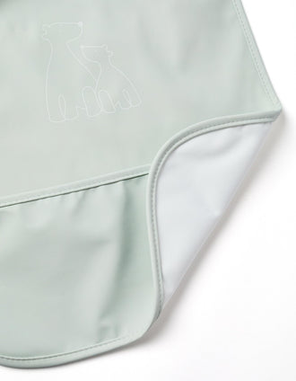 XL Waterproof Bib ZY Baby, Grey