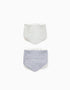 Pack de 2 Bandanas para Recém-Nascido e Bebé ZY Baby, Branco/Cinza