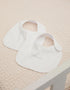 Pack of 2 Bibs for Newborns and Babies ZY Baby, White/Grey