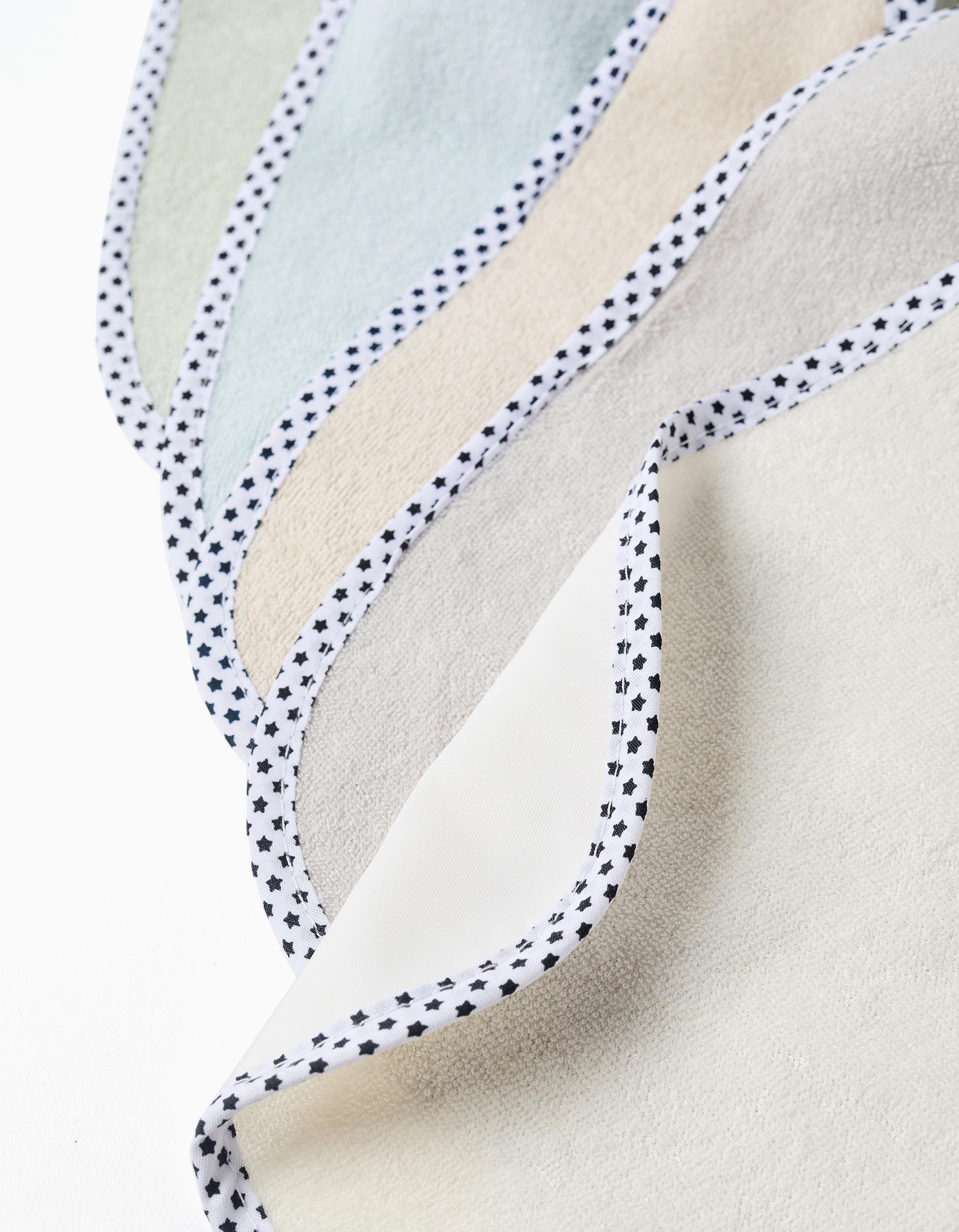 Lot de 5 Bavoirs Imperméables ZY Baby, Multicolore