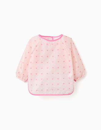 Waterproof Bib with Sleeves ZY Baby, Pink