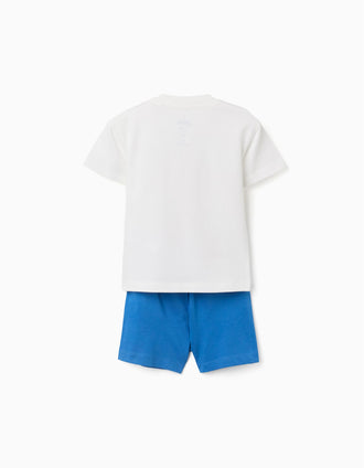 T-shirt + short à imprimé Spidey pour bébé et garçon, blanc/bleu
