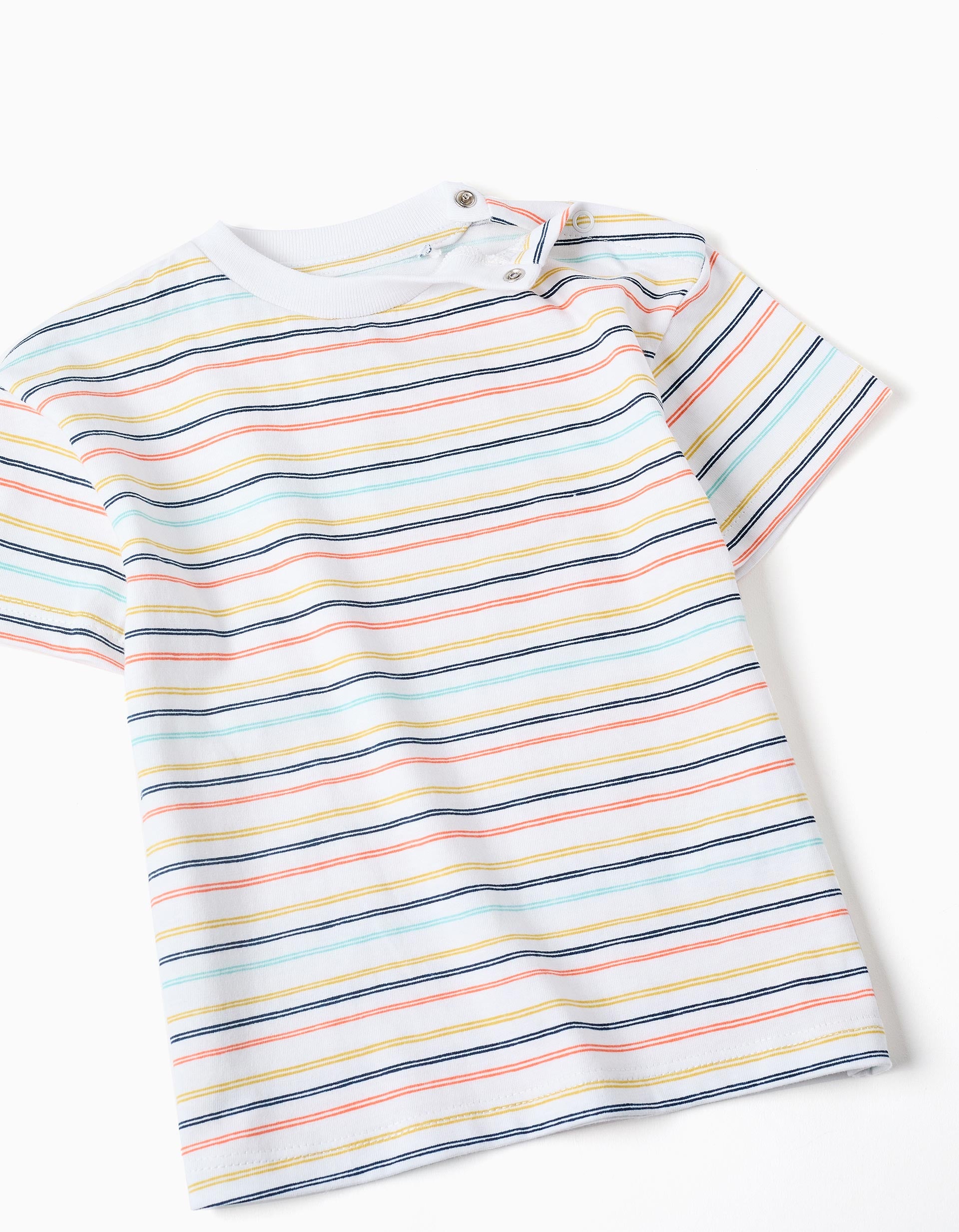 T-shirt e jardineiras de algodão para bebé menino, branco/vermelho-escuro