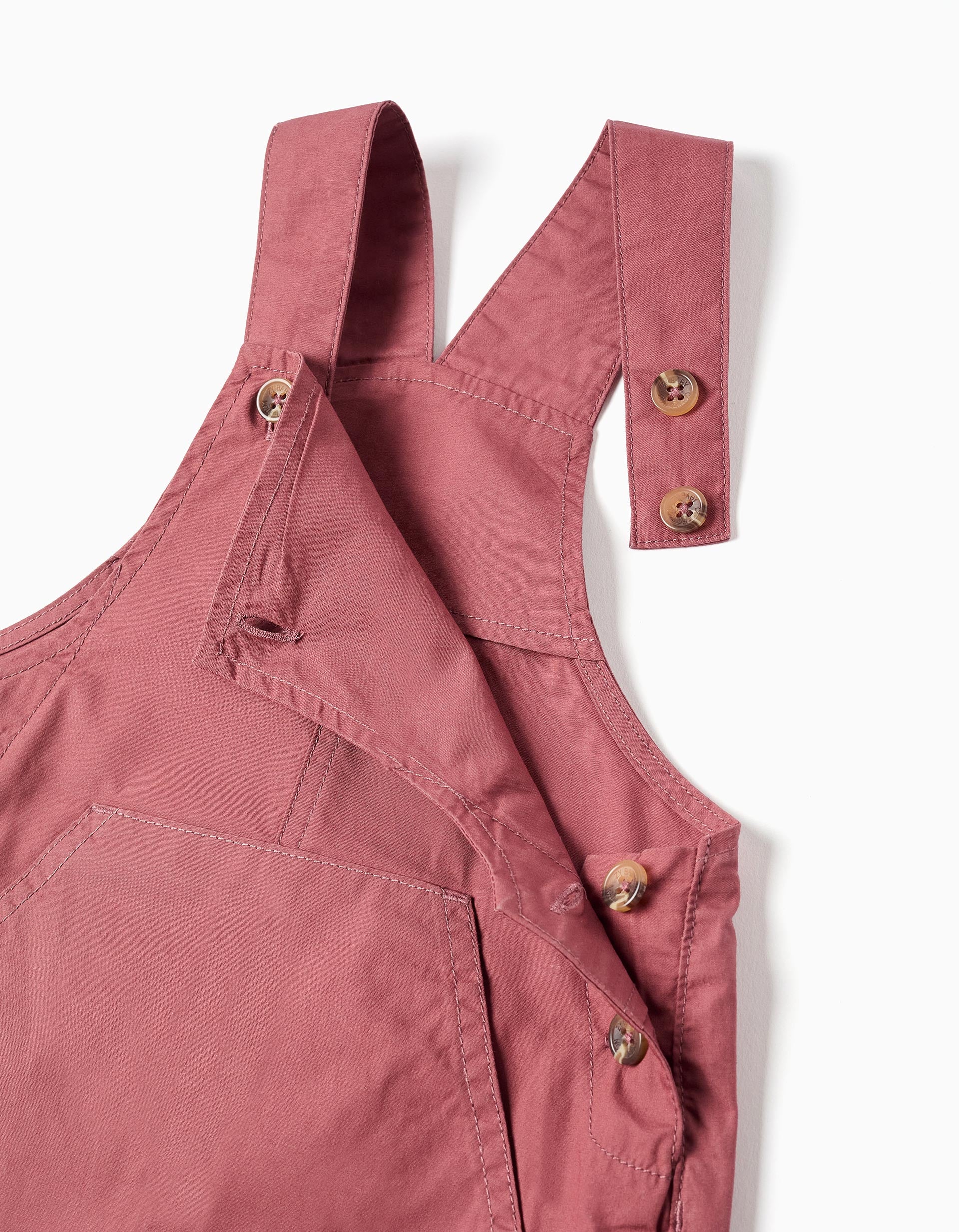 T-shirt e jardineiras de algodão para bebé menino, branco/vermelho-escuro