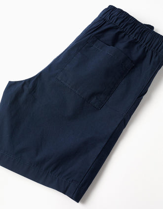 Bermudas chino midi en popelina para niño, azul oscuro