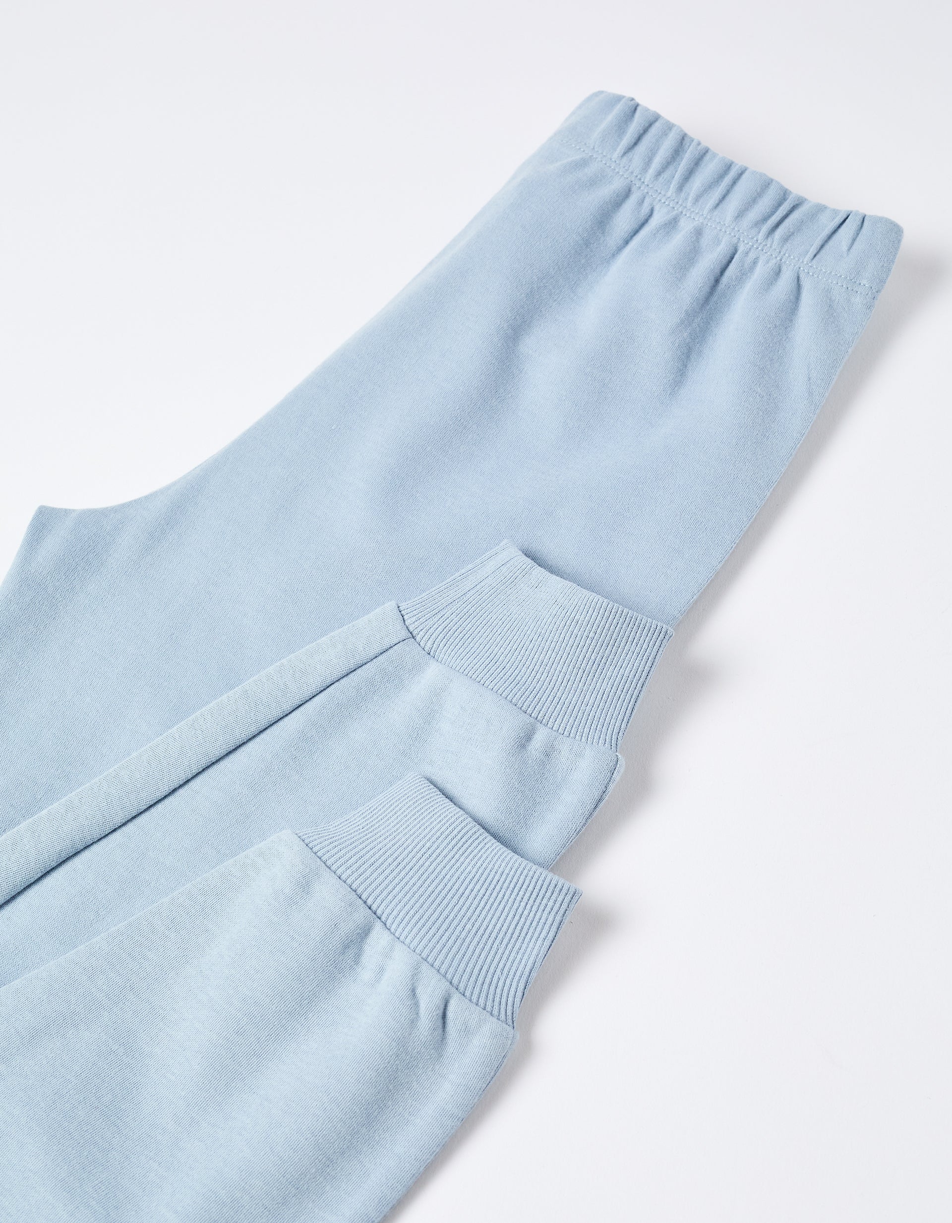 Long sleeve cotton pyjamas with removable cape for boys, blue