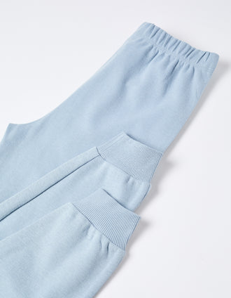 Pyjama en coton à manches longues avec cape amovible pour garçon, bleu