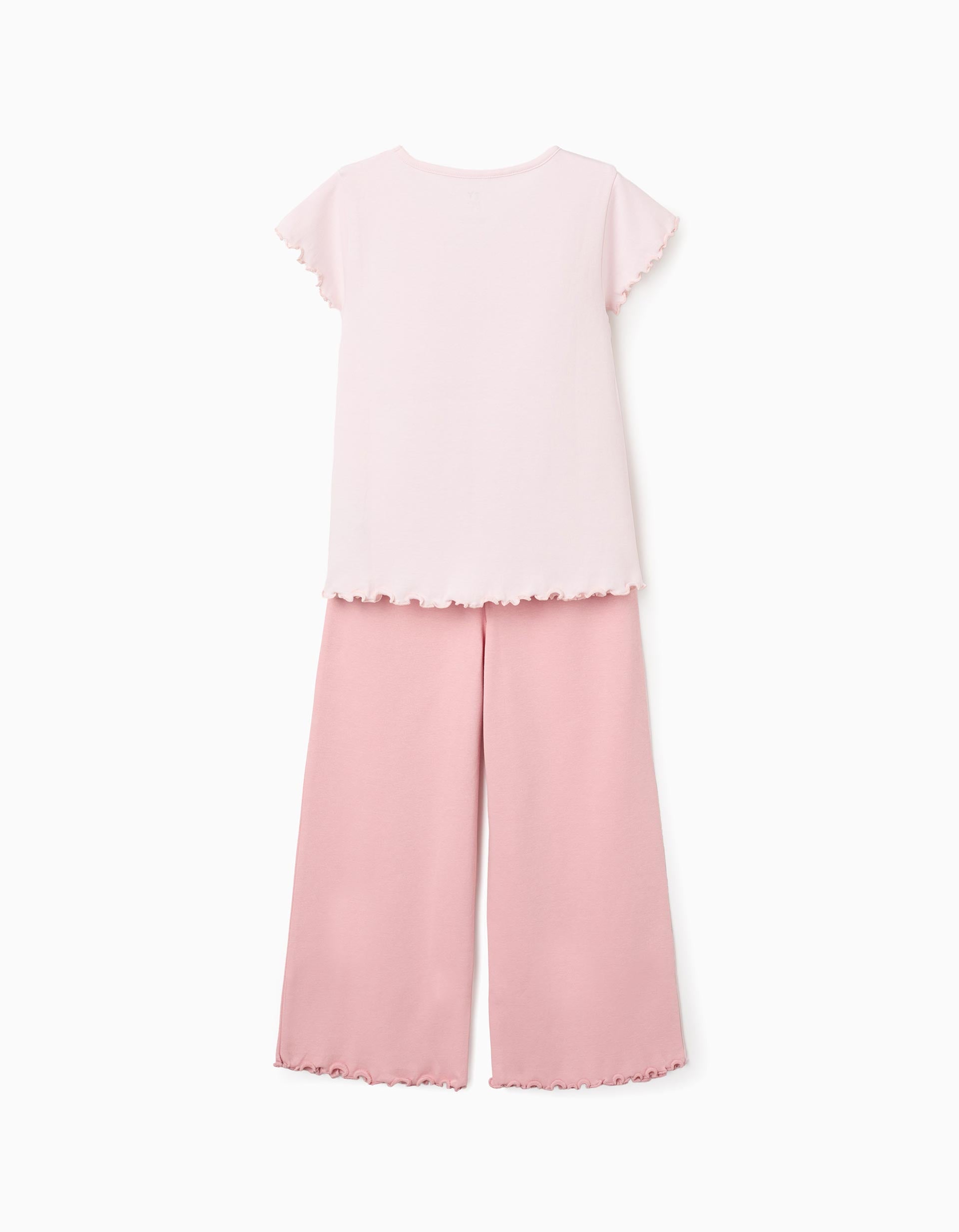 Pyjama en coton avec imprimé Superhero pour fille, rose