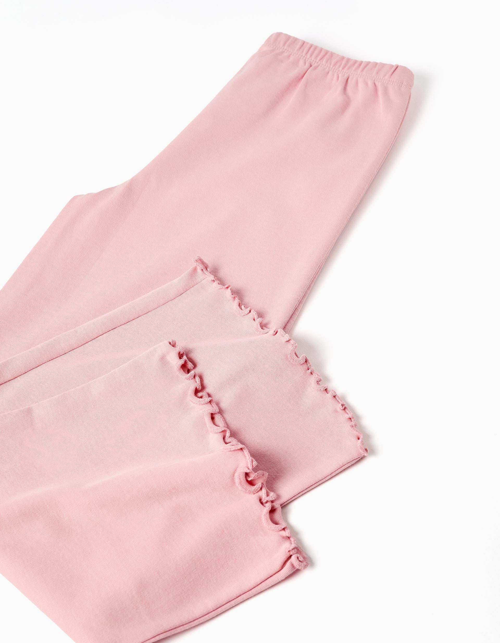 Pyjama en coton avec imprimé Superhero pour fille, rose