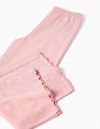 Pyjama en coton avec imprimé Superhero pour fille, rose