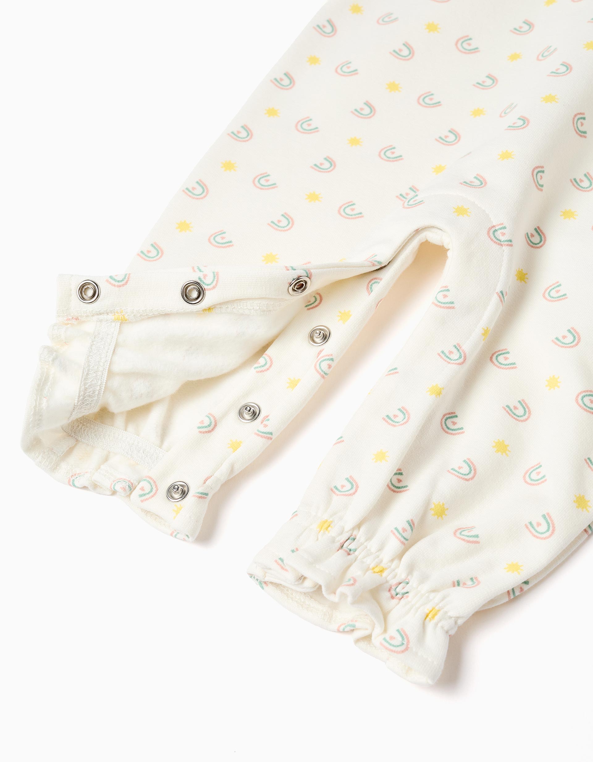 Body à manches longues + combinaison à motif pour nouveau-née, rose/blanc