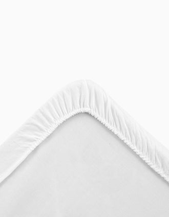 Pack de 2 Sábanas Ajustables Cambrass 60x120 cm, Azul Bebé/Blanco