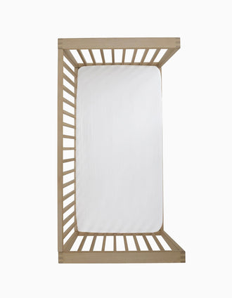 Pack de 2 Sábanas Ajustables Cambrass 60x120 cm, Azul Bebé/Blanco