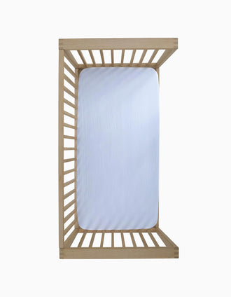 Pack de 2 Sábanas Ajustables Cambrass 60x120 cm, Azul Bebé/Blanco