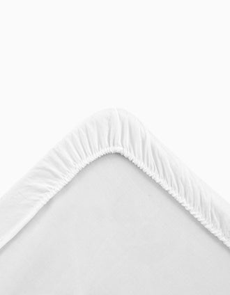 Pack de 2 Draps Housse avec Élastique Cambrass 60x120 cm, Rose Bébé/Blanc