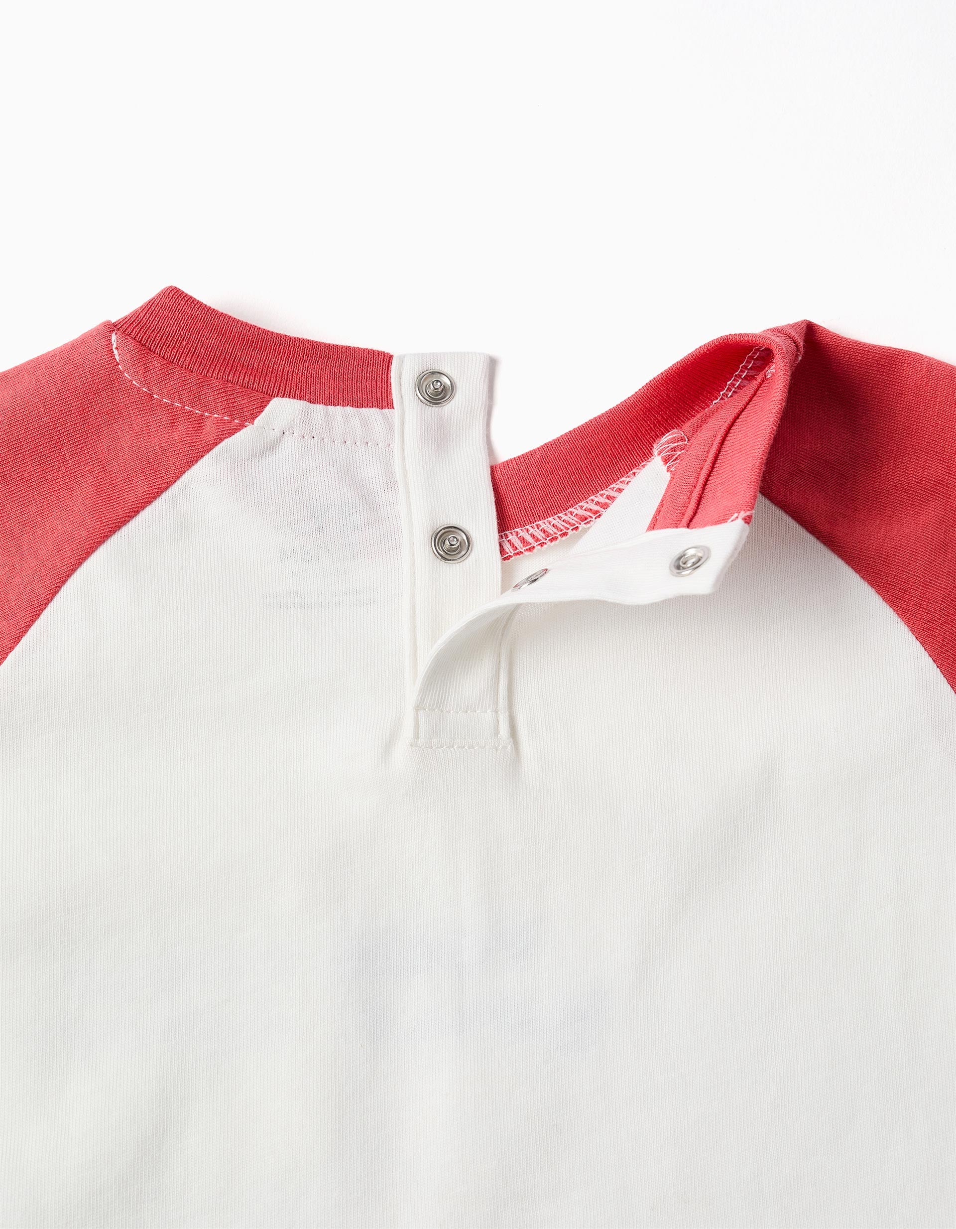 T-shirt en coton avec imprimé Colors pour bébé garçon, blanc/rouge