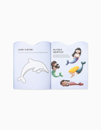 Mermaid Sticker Activity Book Edicare 6Y+