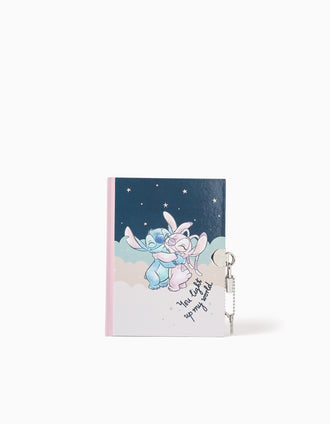Journal Stitch avec Cadenas et Clés pour Fille, Rose/Beige Assorti