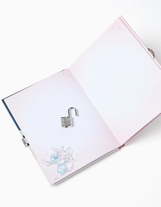 Journal Stitch avec Cadenas et Clés pour Fille, Rose/Beige Assorti