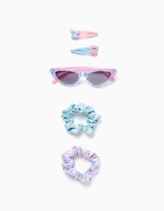 Set de Accesorios con Stitch para Niña, Azul/Rosa