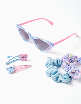 Set de Accesorios con Stitch para Niña, Azul/Rosa