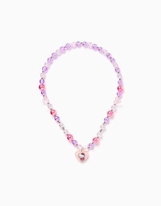Collar con Cuentas/Colgante para Niña 'Hello Kitty', Rosa