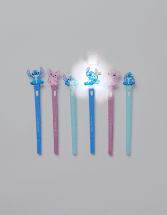 Stylo Lampe de Poche avec Stitch pour Enfant, Bleu/Violet Assorti