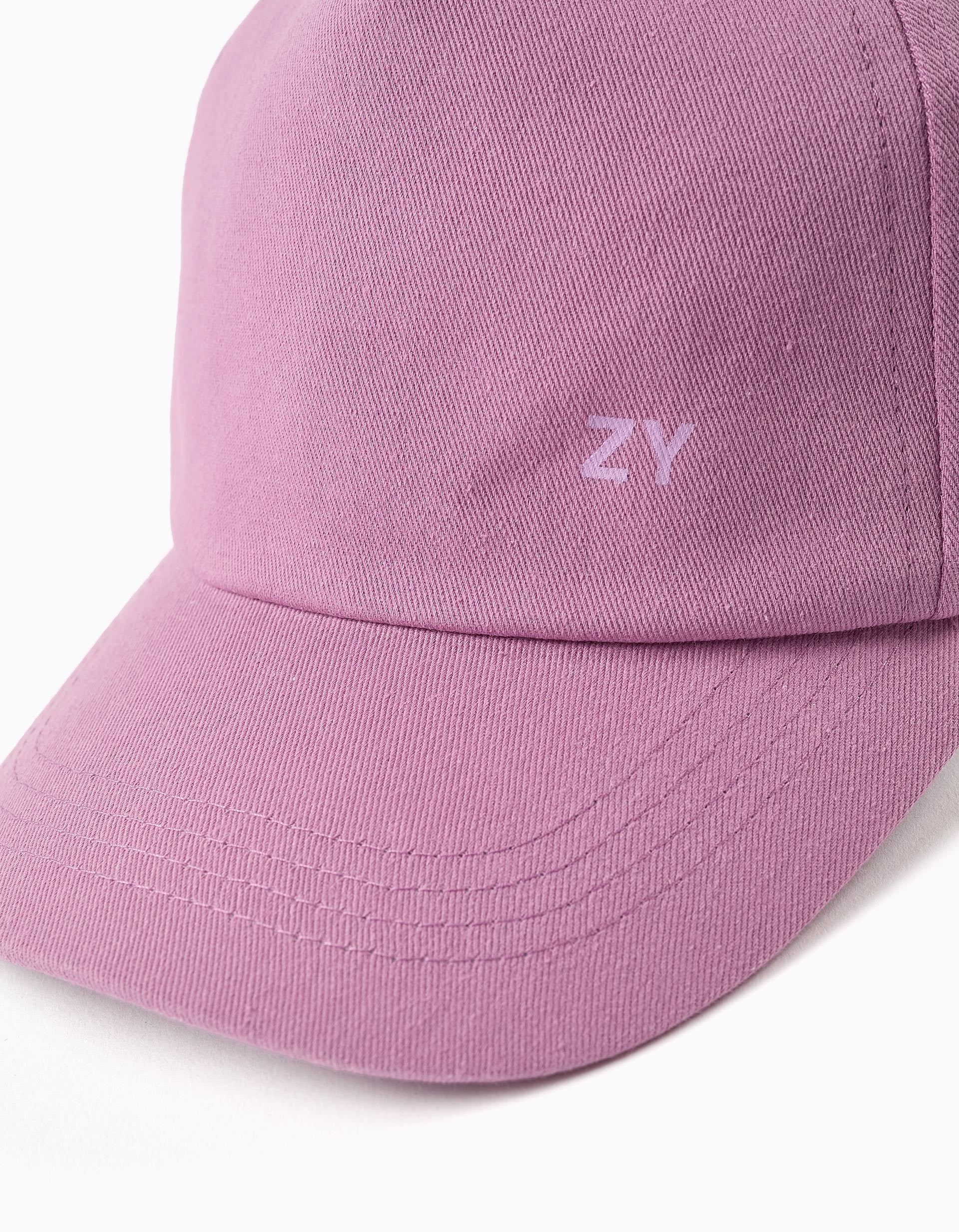 Casquette en sergé de coton pour bébé et pour fille, lilas