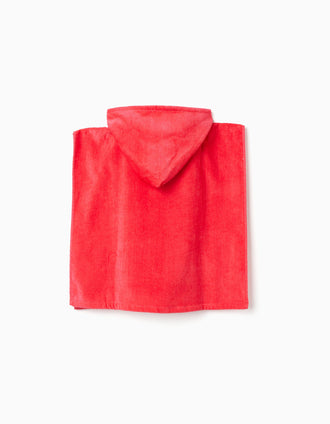 Poncho de plage à capuche Minnie & Daisy pour bébé fille, corail