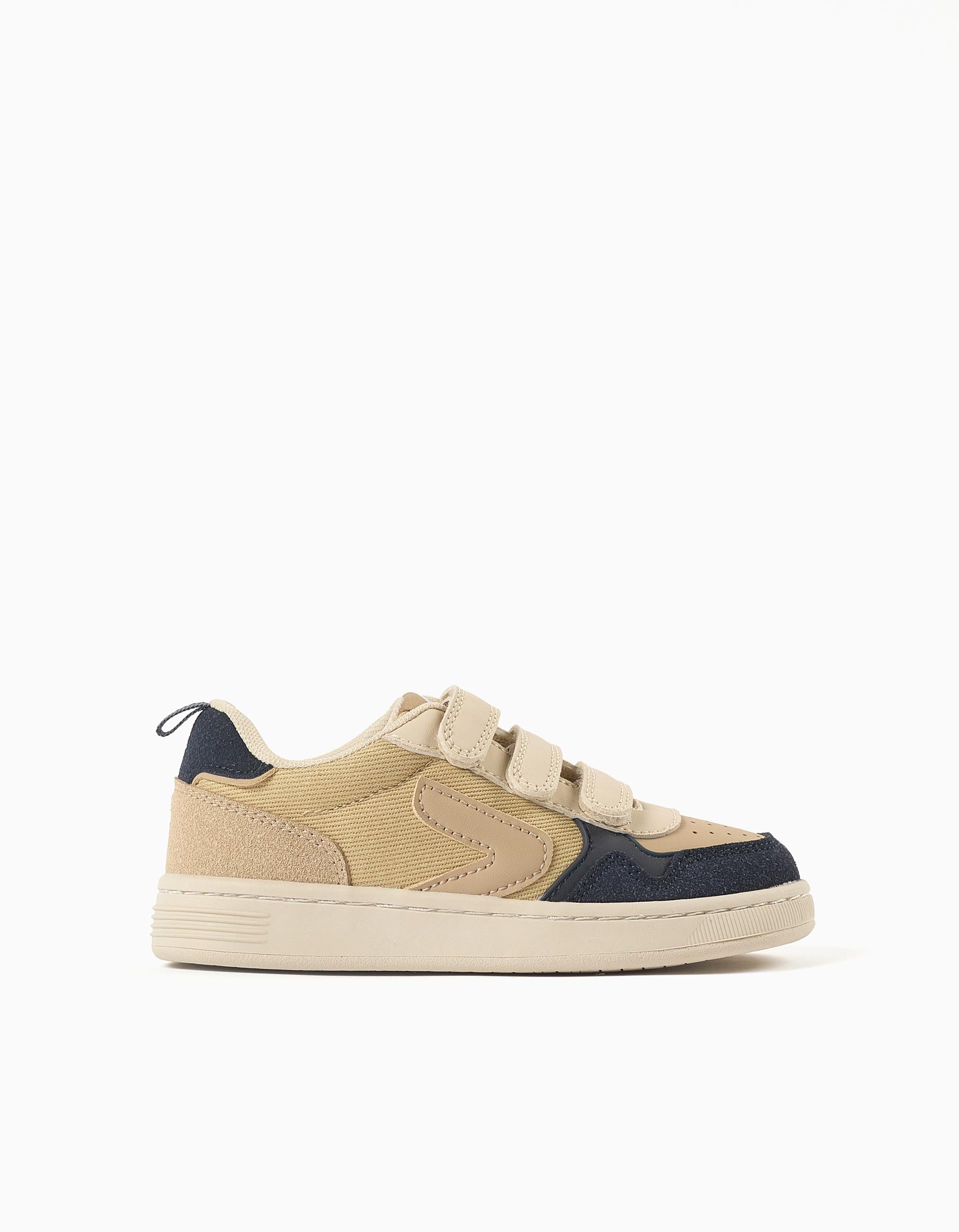 Sapatilhas combinadas ZY Move para menino, bege/azul-escuro