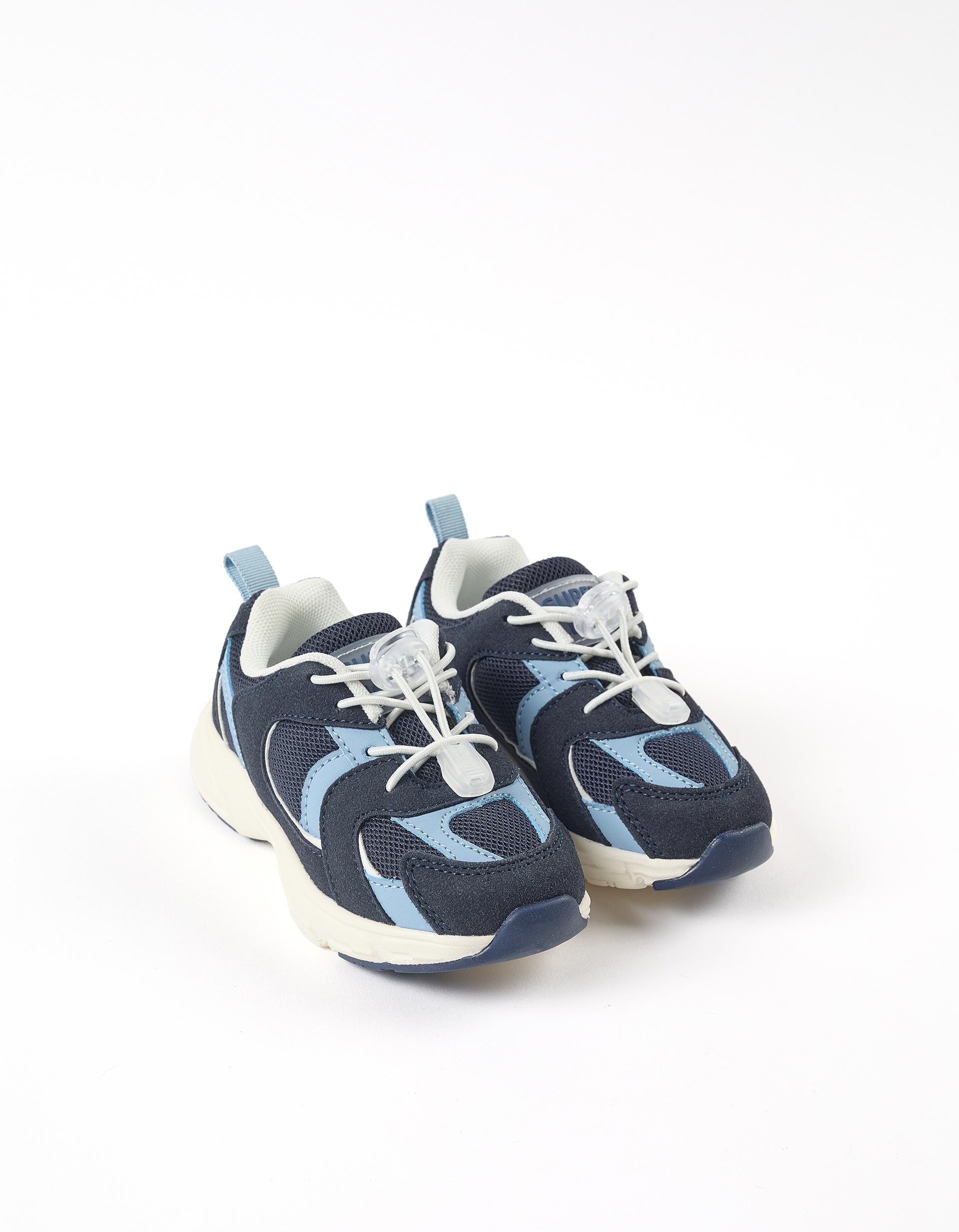 Trainers with adjustable laces Superlight Runner for baby boys, blue