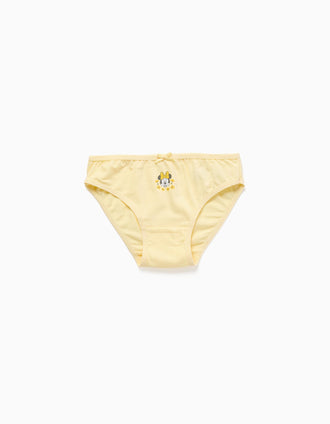 Pack de 5 cuecas com estampados Minnie para menina, rosa/branco/amarelo