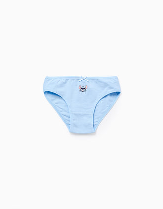 Pack de 5 cuecas de algodão com o Stitch para menina, rosa/azul/branco