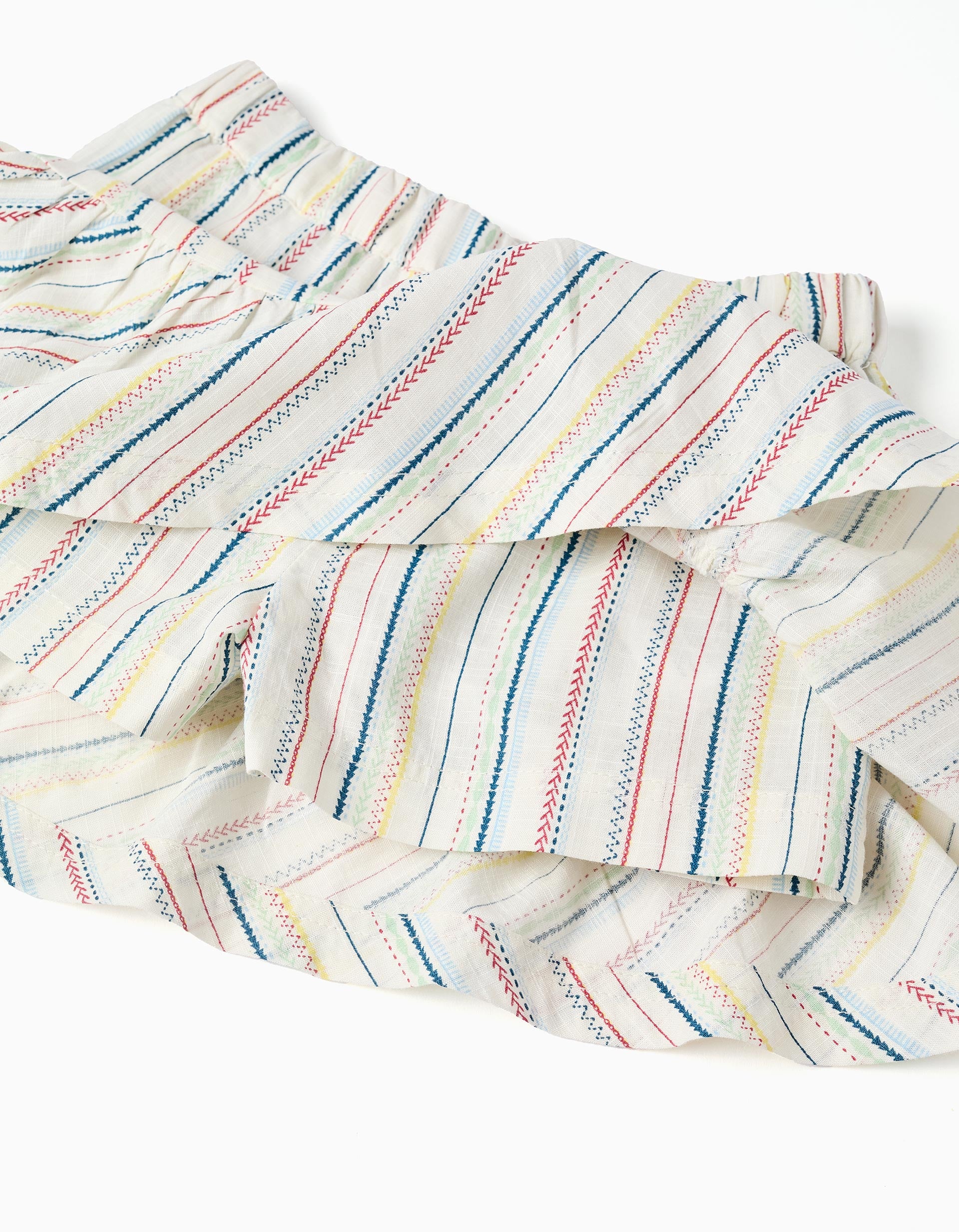 T-shirt + skort with ethnic stripes B&S for baby girls, multicolour