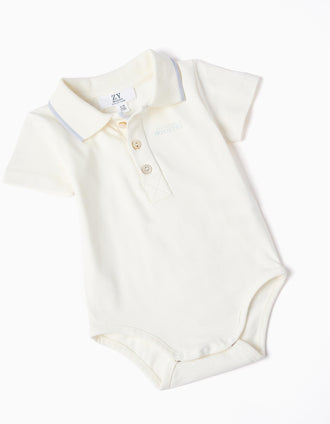 Body-polo + calções às riscas B&S para recém-nascido, multicolor