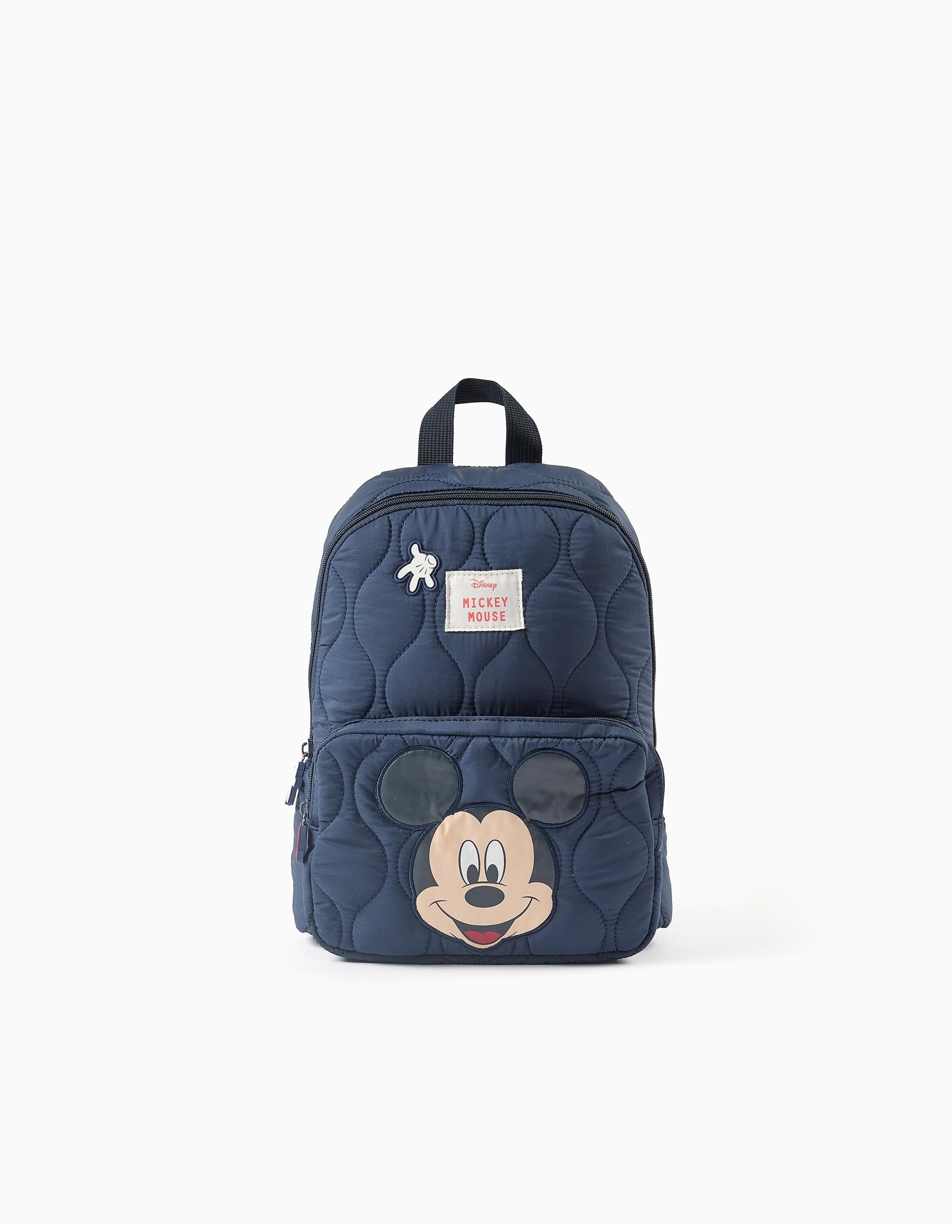 Mochila acolchada de Mickey Mouse para bebé y niño, azul oscuro