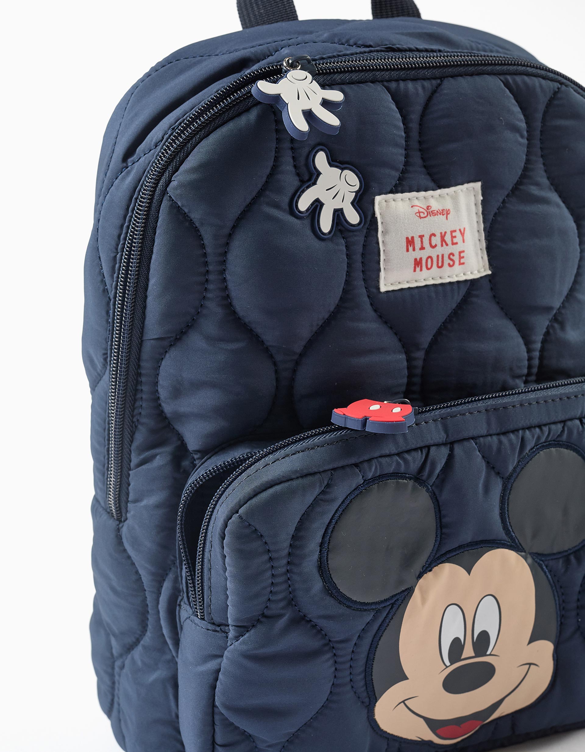Mochila acolchada de Mickey Mouse para bebé y niño, azul oscuro