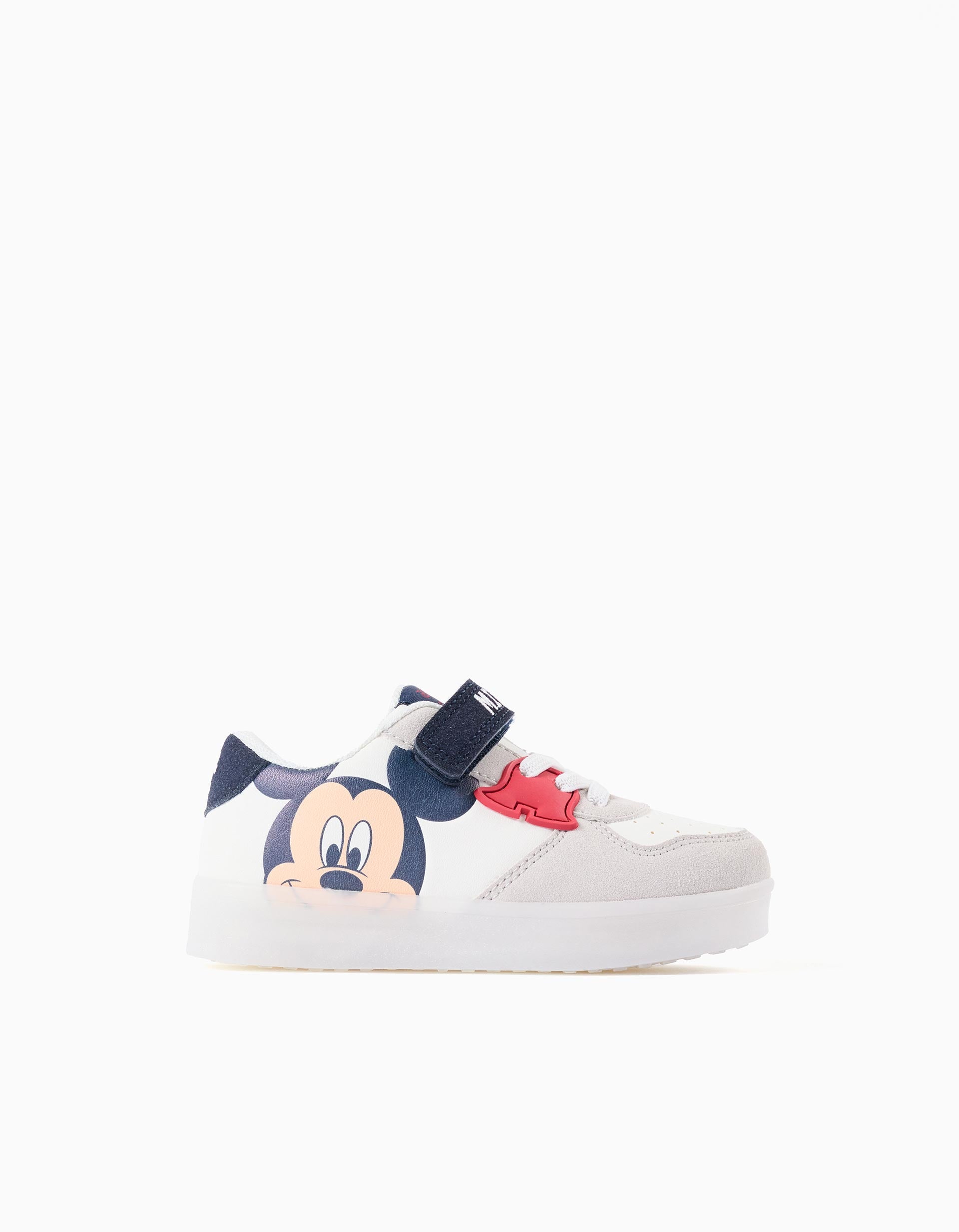 Zapatillas combinadas con luces Mickey para bebé niño, multicolor