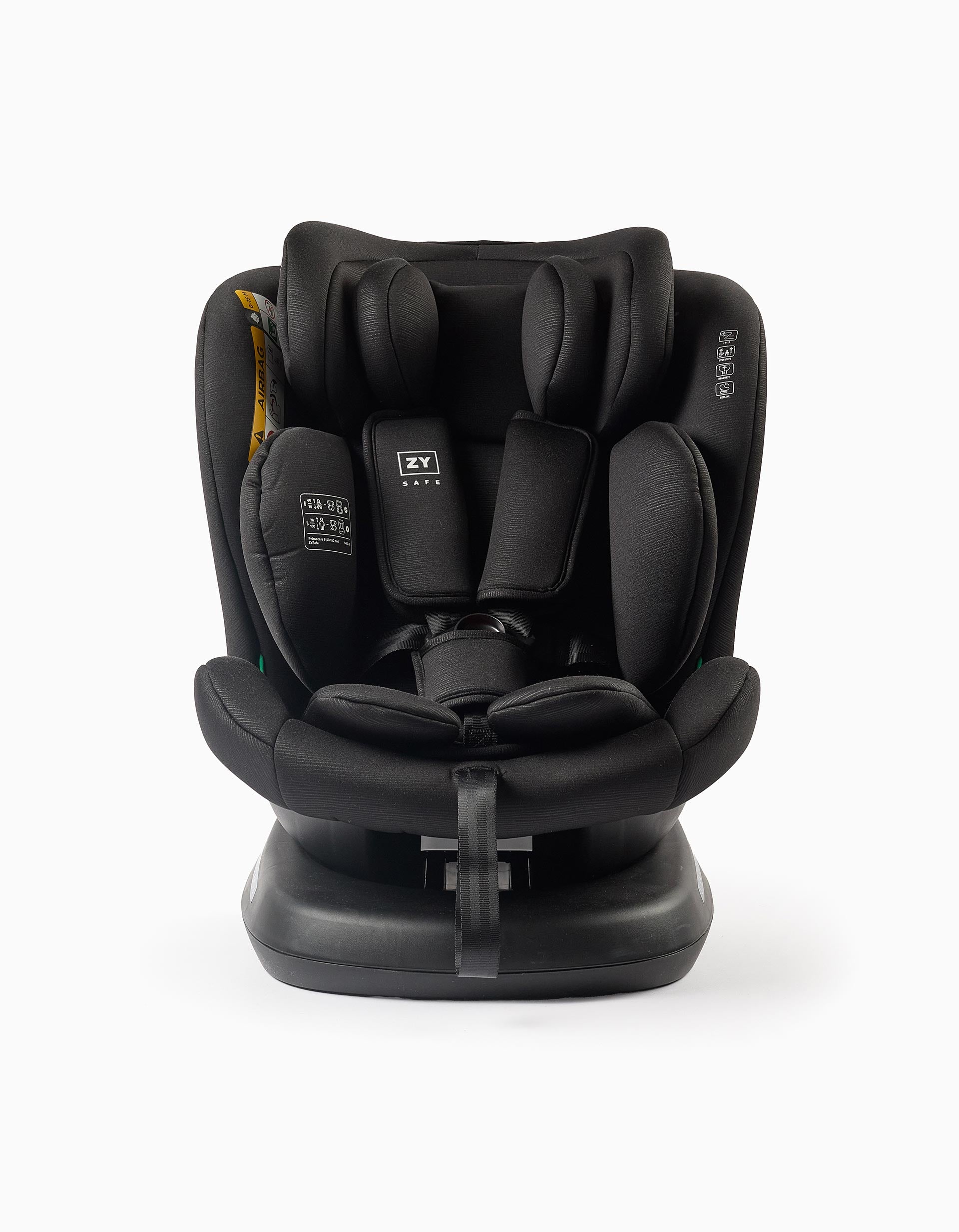Car Seat I-Size ZY Safe Primecare Belt I (40-150 cm), Black