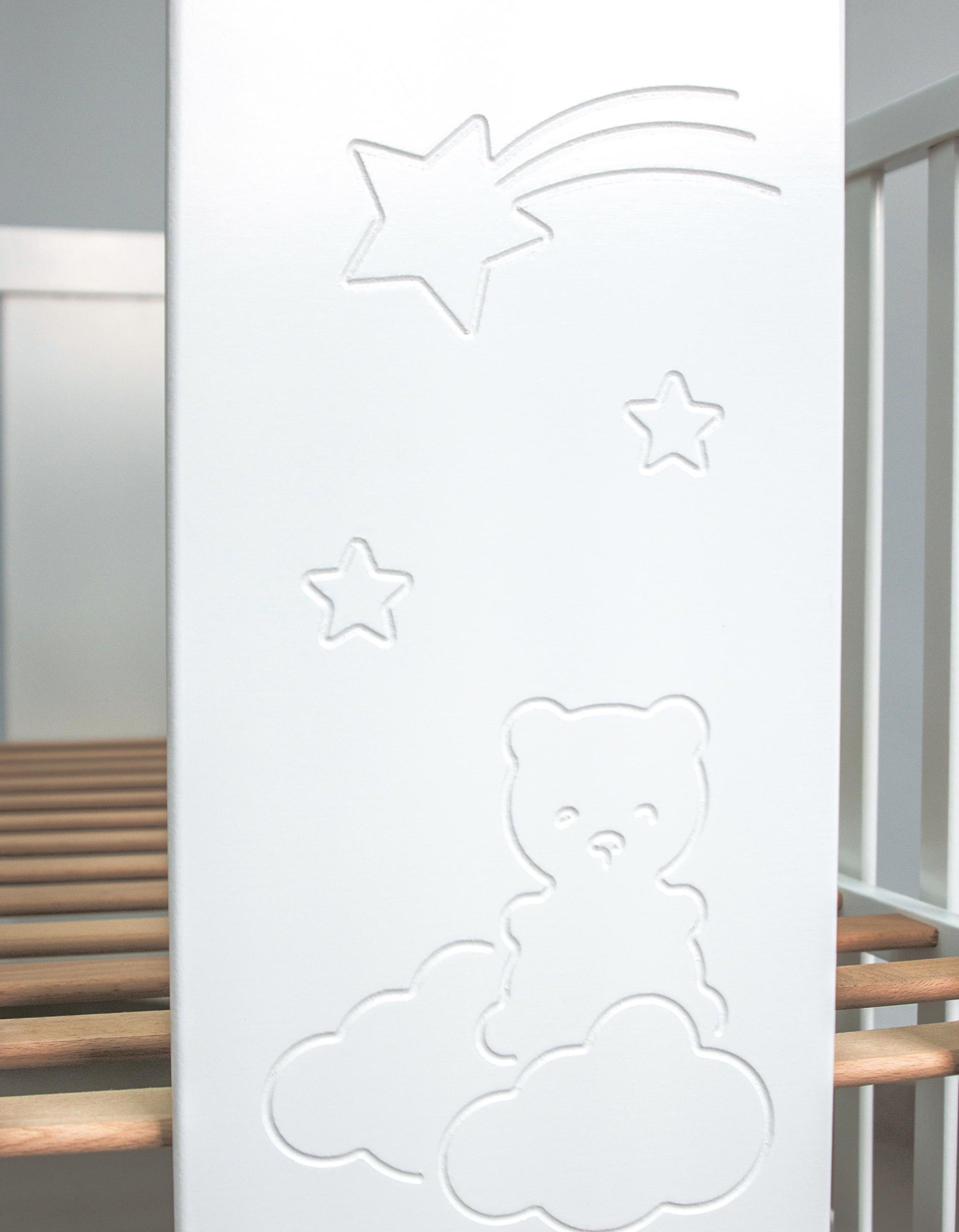 Osito Cot IKID 60X120 cm, White