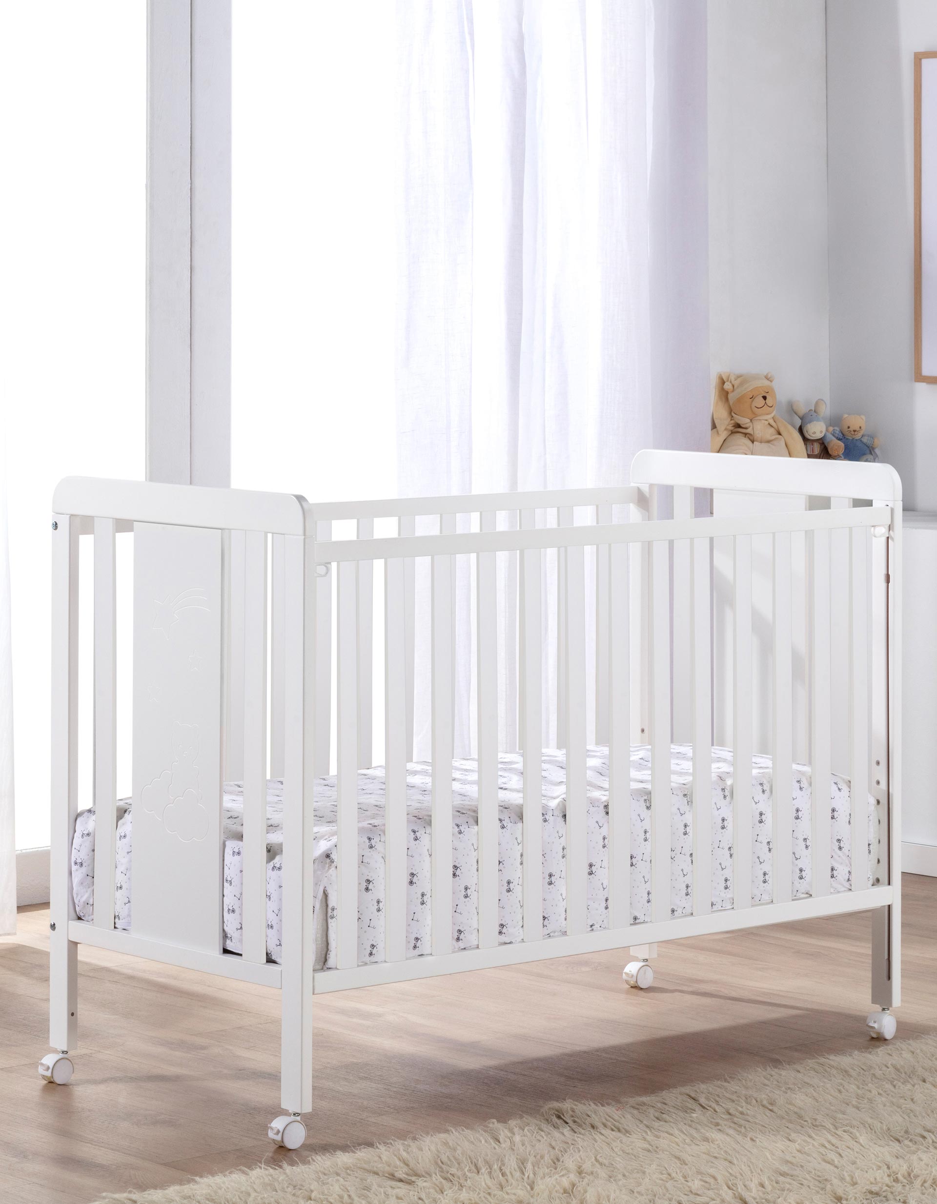 Osito Cot IKID 60X120 cm, White