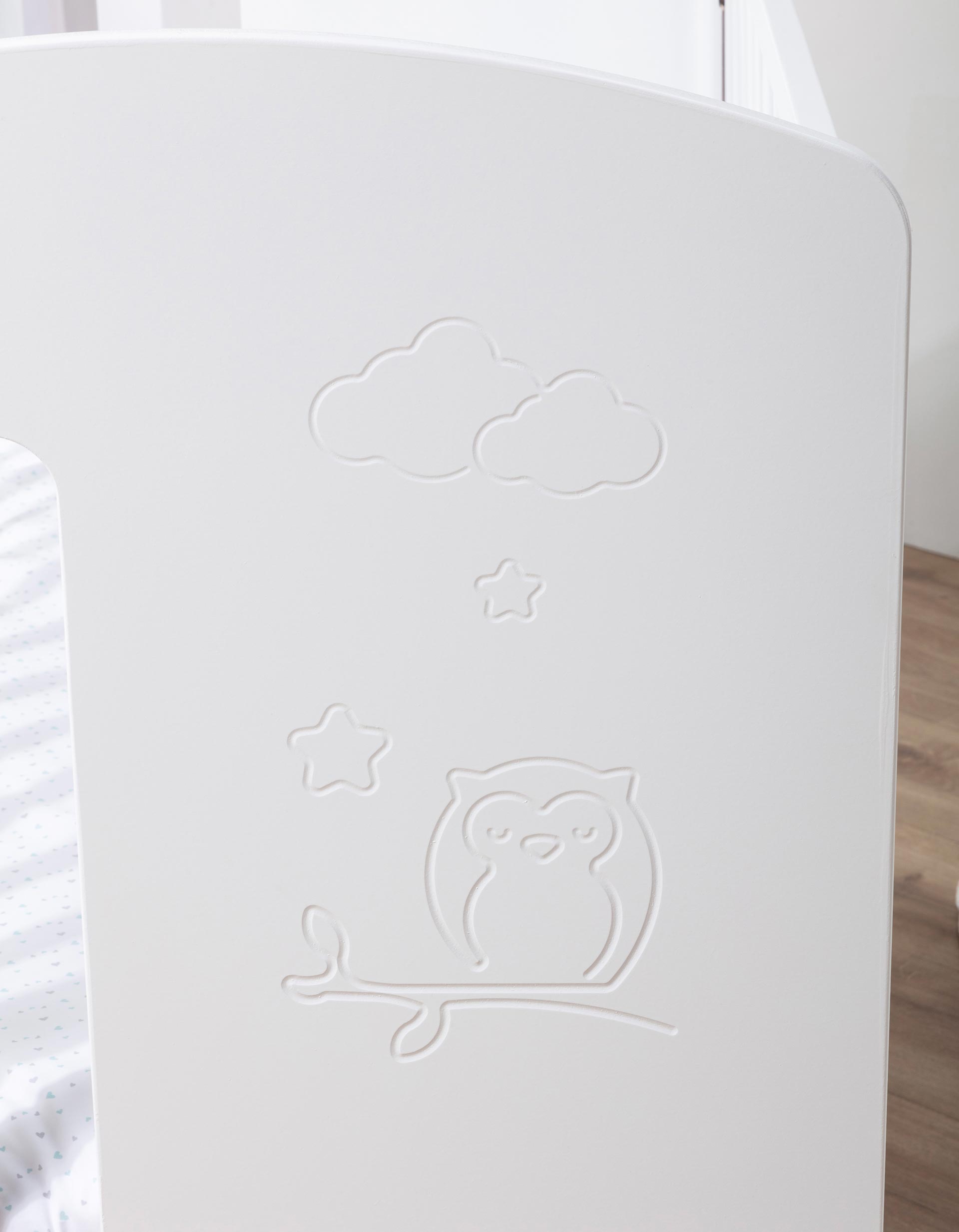 Buhito Cot IKID 60X120 cm, White