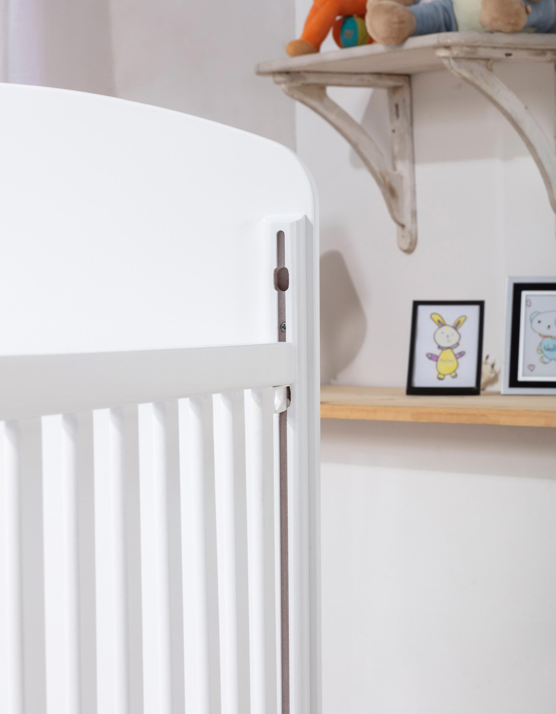 Buhito Cot IKID 60X120 cm, White